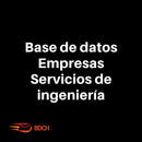 Base de Datos Empresas con Servicio de Ingeniería (10.416 contactos).