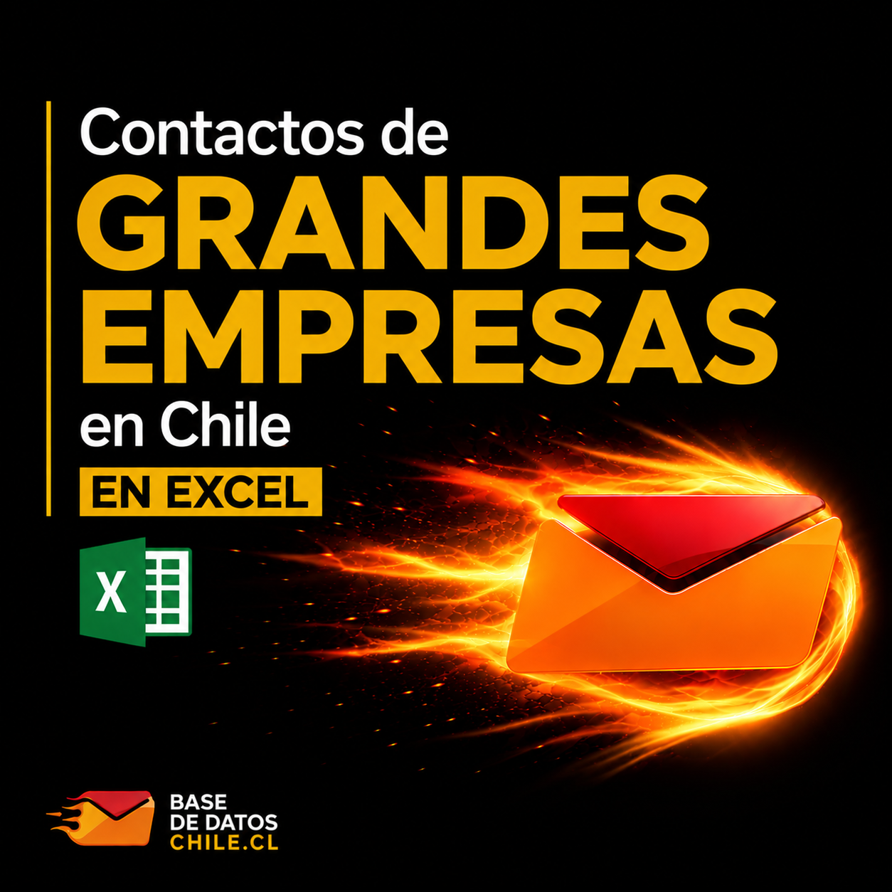 Base de datos Grandes Empresas Chile 2026 (40.000 Contactos), Lista de correos descarga inmediata excel