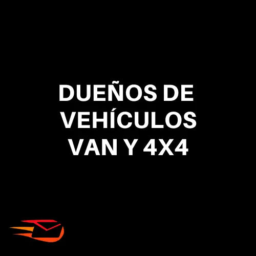 Contacto dueños vehículos 4x4 y van 2023 (30.000 Contactos) - Basededatoschile.cl | venta de contactos empresariales 