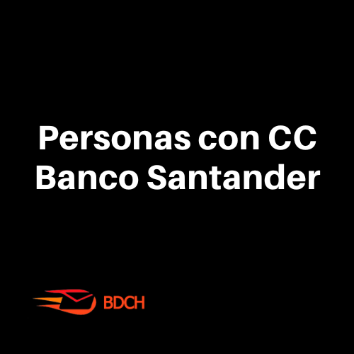 Base de datos Personas con CC Banco Santander (26.000 Contactos), excel descargable.