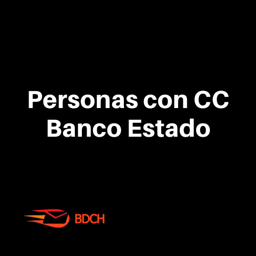 Base de datos Personas con CC Banco Estado (11.500 Contactos), excel descargable.