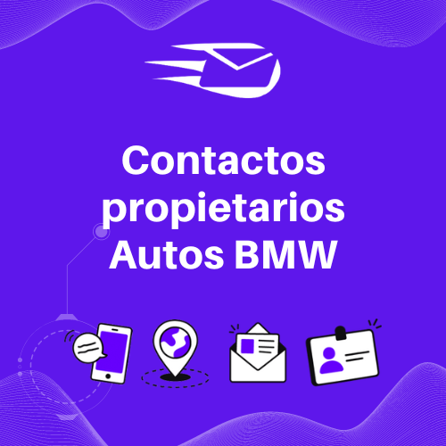 Contacto personas con automóvil marca BMW 2024 (55.000 contactos)