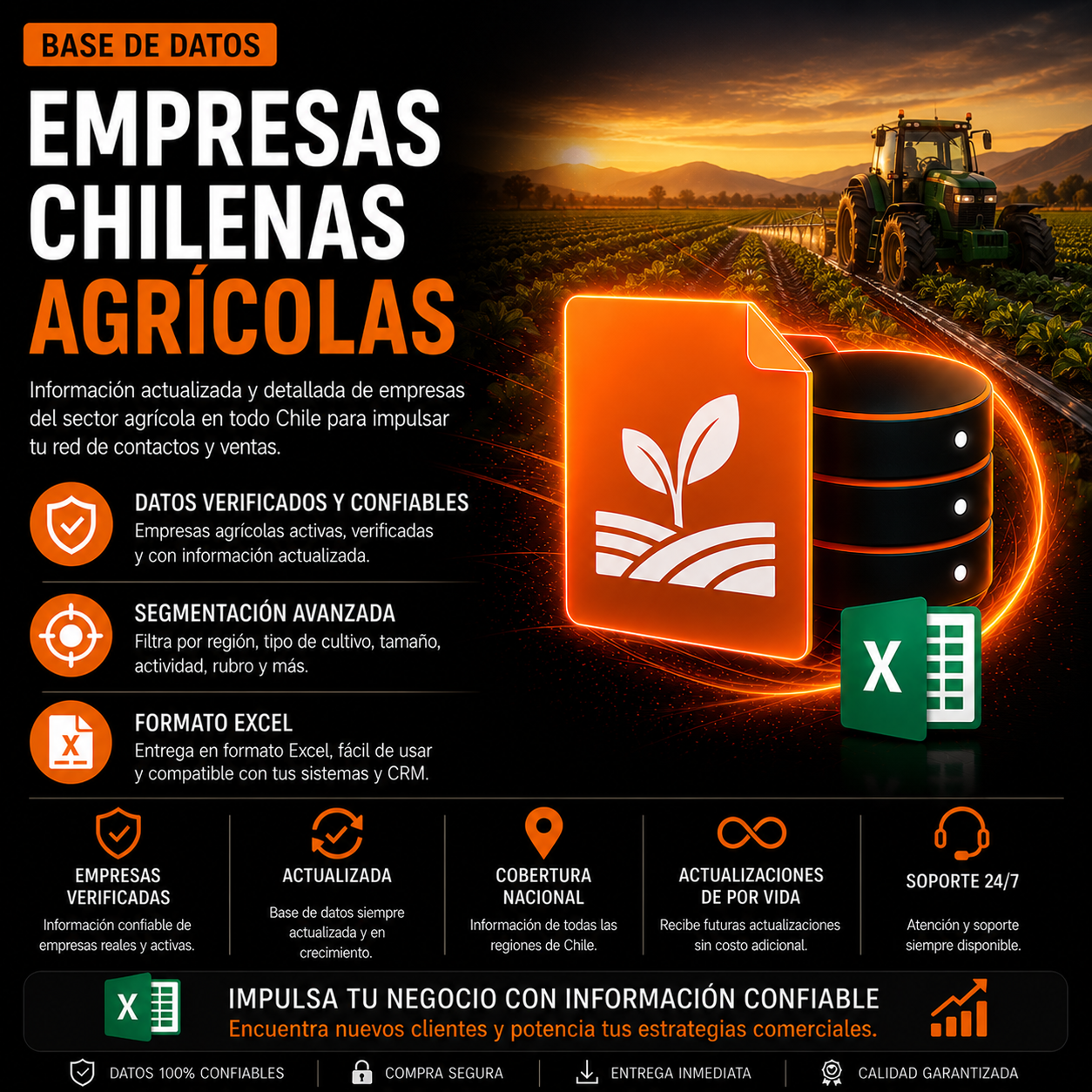 Base de Datos Empresas Chilenas Agrícolas 2026 (5.374 contactos).