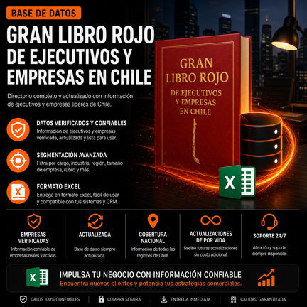 Directorio Hot Chile 2026 | Libro Rojo Empresas y Ejecutivos
