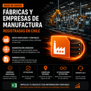 Base de Datos de Empresas Manufactureras y Fábricas de Chile 2026