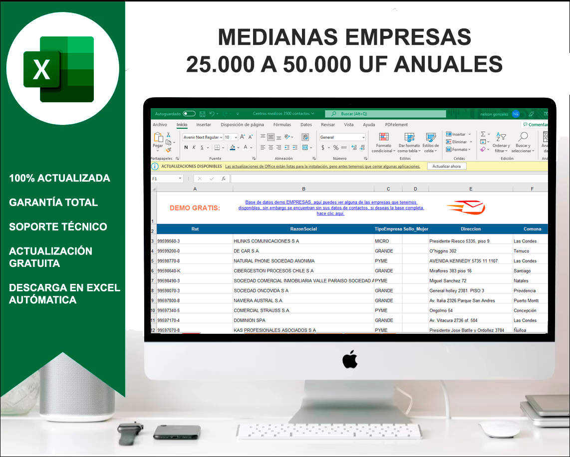 BASE DE DATOS MEDIANAS EMPRESAS VENTA DE EMAILS