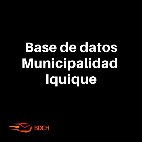 Base de datos Municipalidad Iquique (77 Contactos) - Basededatoschile.cl | venta de contactos empresariales 