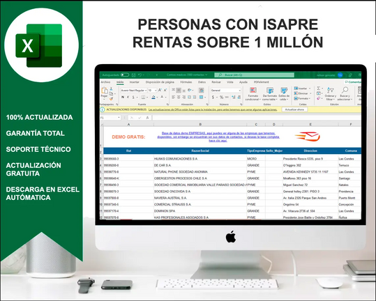 PERSONAS CON ISAPRE BASE DE DATOS