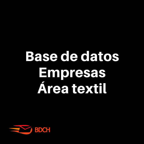 Base de datos empresas área Textil (2.884 contactos).