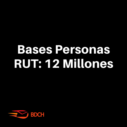 Base de datos Personas RUT 12 millones (10.000 Contactos) - Basededatoschile.cl | venta de contactos empresariales 