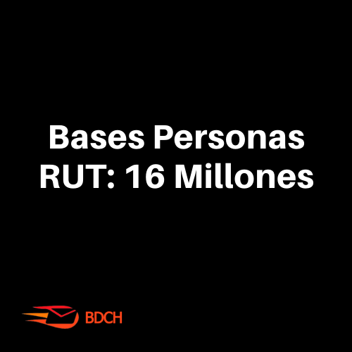 Base de datos Personas RUT 16 millones (10.000 Contactos) - Basededatoschile.cl | venta de contactos empresariales 