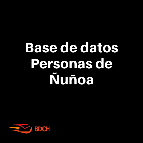 Base de datos de personas con domicilio en Ñuñoa (103.000 contactos) - Basededatoschile.cl | venta de contactos empresariales 
