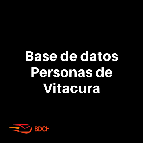 Base de datos de personas con domicilio en Vitacura (41.482 contactos).