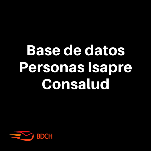 BBDD Personas Isapre Consalud todo Chile (14.200 contactos) - Basededatoschile.cl | venta de contactos empresariales 