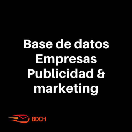 Base de datos empresas servicios de Publicidad y marketing (2.699 contactos).