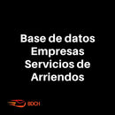 Base de Datos Empresas con servicio de arriendos (2.342 contactos).