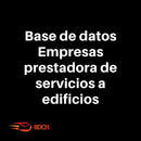 BBDD de empresas prestadoras de servicio a edificios (19.923 contactos).