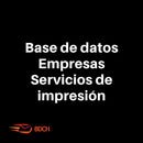 Base de Datos Empresas Servicios de Impresión (1.544 contactos).
