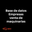 Base de datos empresas venta de maquinarias (1.814 contactos).