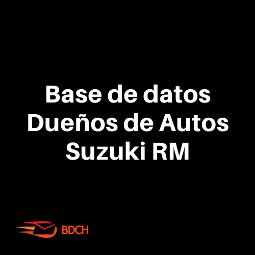 Base de datos dueños autos SUZUKI RM (10.000 Contactos) - Basededatoschile.cl | venta de contactos empresariales 