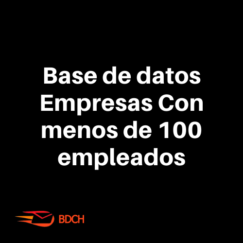 Base de datos de empresas con menos de 100 empleados (84.667 contactos).