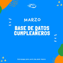 Base de datos cumpleañeros en Marzo 16.700 contactos, archivo Excel descargable - Basededatoschile.cl | venta de contactos empresariales 