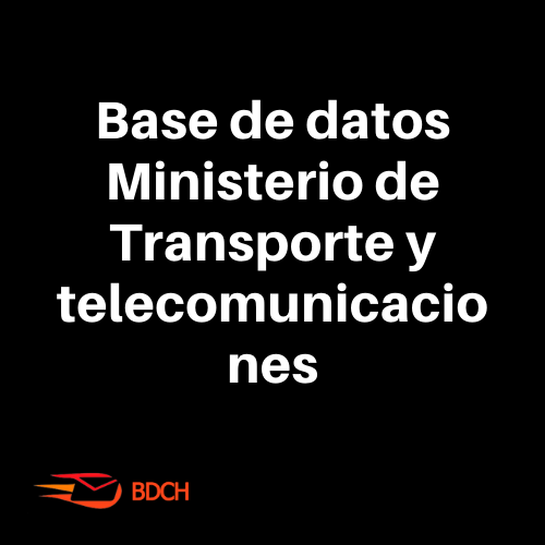 Base de datos Ministerio de Transporte (55 contactos) - Basededatoschile.cl | venta de contactos empresariales 