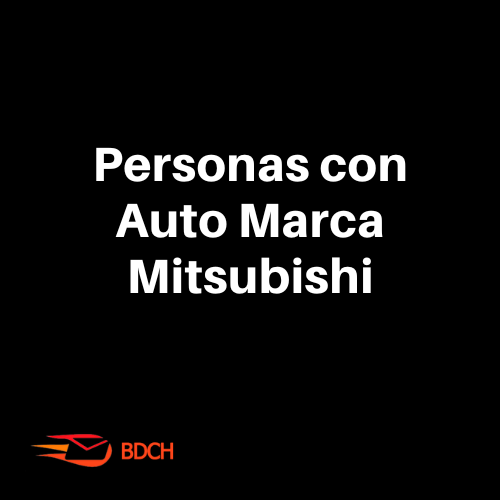 Base de datos personas con automóvil marca MITSUBISHI (23.600 contactos) - Basededatoschile.cl | venta de contactos empresariales 