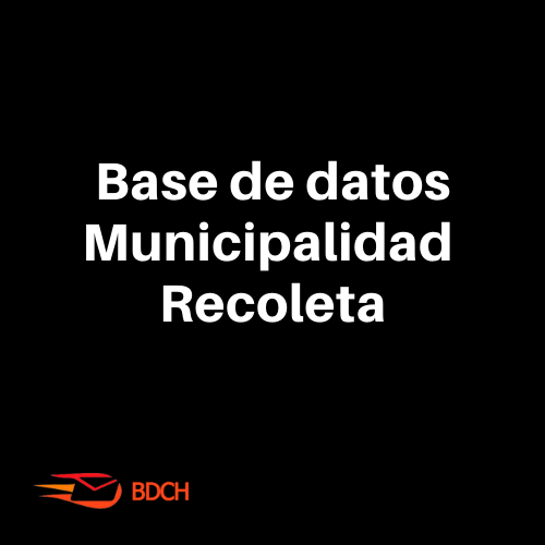 Base de datos Municipalidad Recoleta (137 Contactos) - Basededatoschile.cl | venta de contactos empresariales 