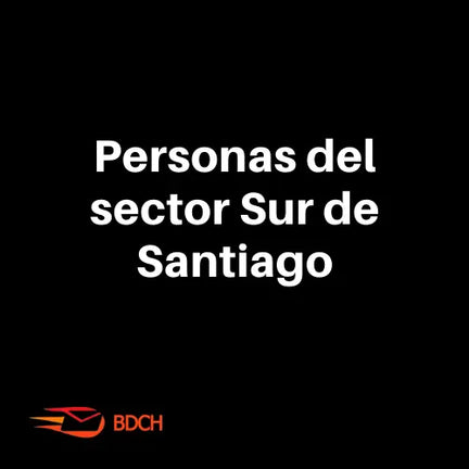 Base de datos  Personas del sector sur de RM 2023 (14.581 Contactos) - Basededatoschile.cl | venta de contactos empresariales 