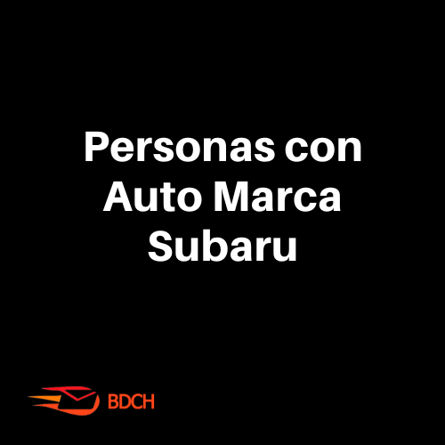 Base de datos personas con automóvil marca SUBARU (19.500 contactos) - Basededatoschile.cl | venta de contactos empresariales 